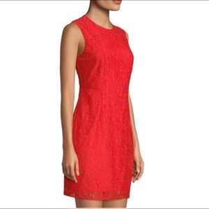 New Diane Von Furstenberg Red Lace Dress
